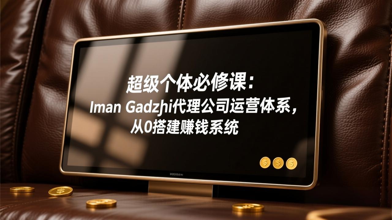 超级个体必修课：Iman Gadzhi代理公司运营体系，从0搭建赚钱系统-hl998