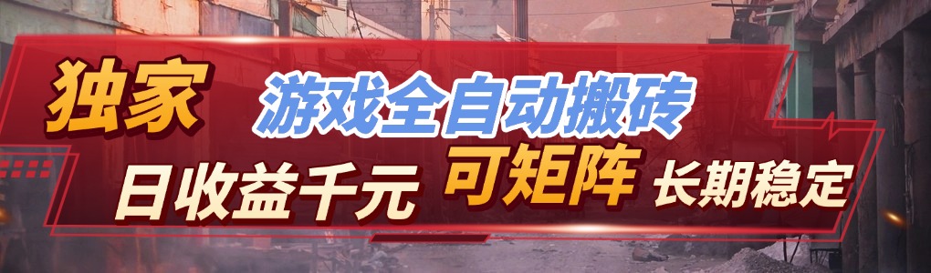 【独家技术】游戏全自动搬砖变现，日收益千元，可矩阵，长期稳定！-hl998