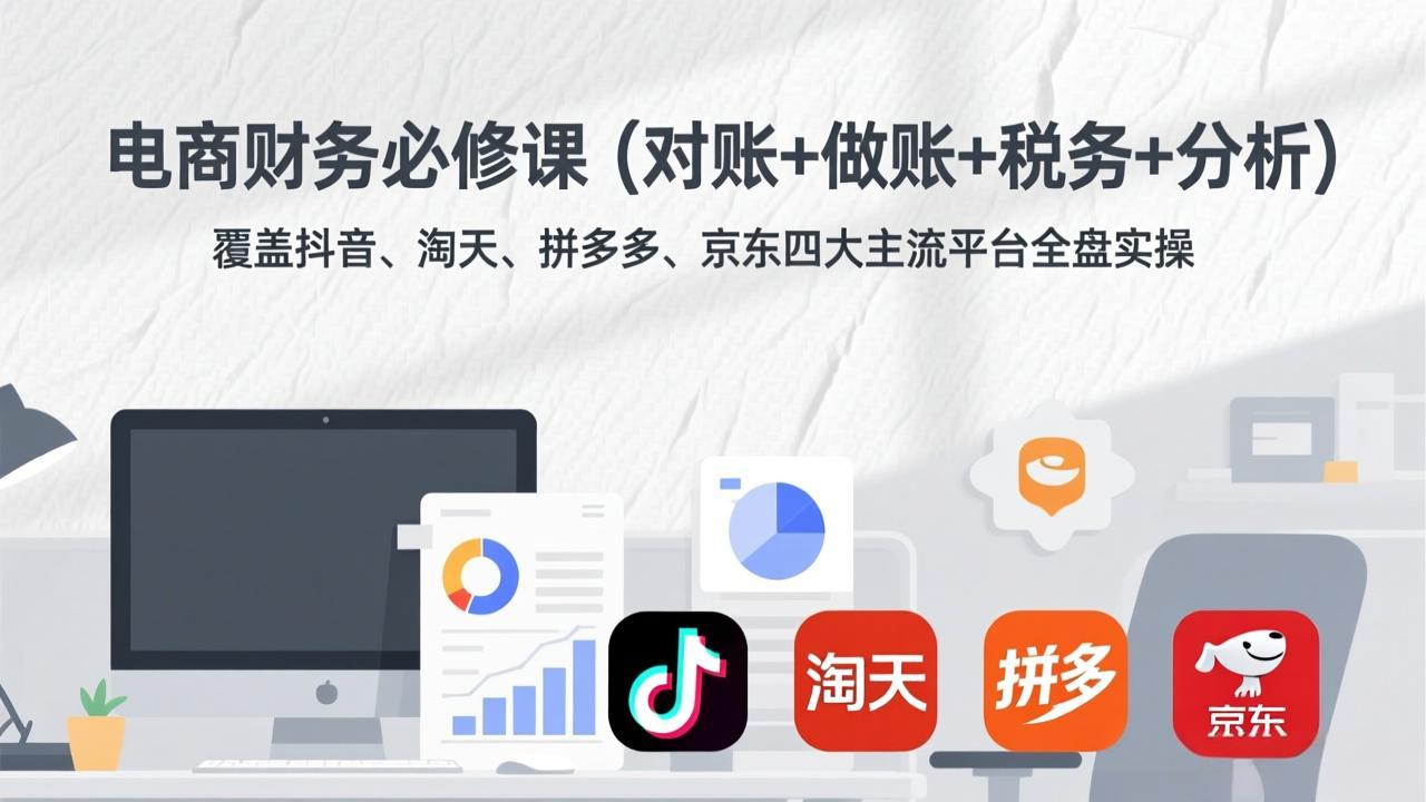 电商财务必修课(对账+做账+税务+分析-hl998