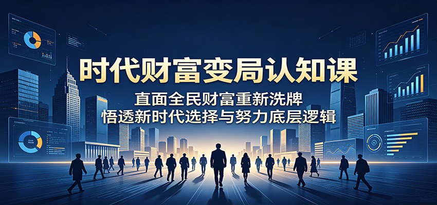 时代财富变局认知课：直面全民财富重新洗牌，悟透新时代选择与努力底层逻辑-hl998