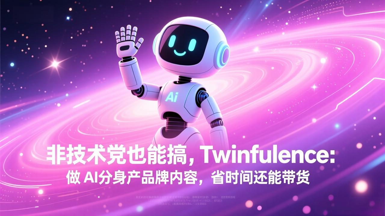 非技术党也能搞!Twinfluence:做 AI 分身产品牌内容,省时间还能带货-hl998