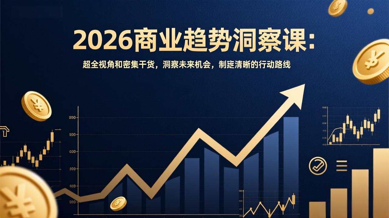 2026商业趋势洞察课：超全视角和密集干货，洞察未来机会，制定清晰的行动路线-hl998
