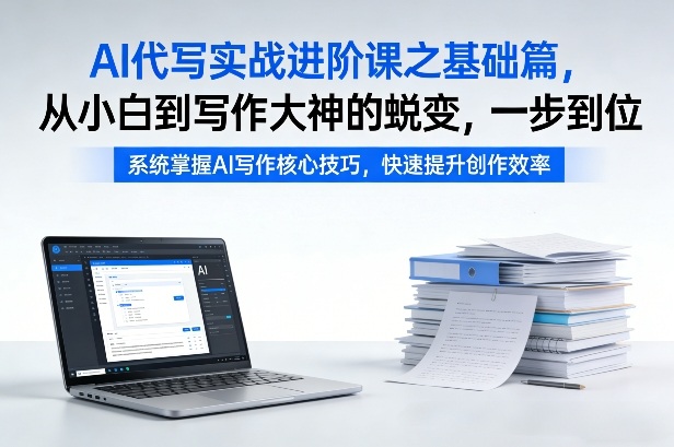 AI代写实战进阶课之基础篇，从小白到写作大神的蜕变，一步到位【揭秘】-hl998