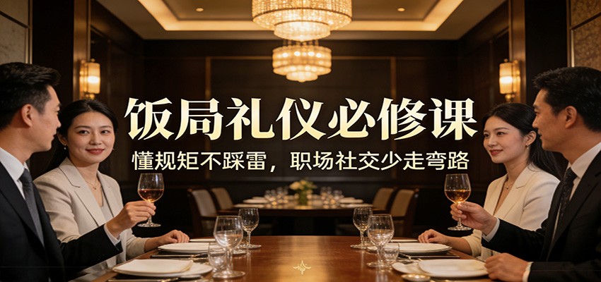 公众号收费文章：《饭局礼仪必修课：懂规矩不踩雷，职场社交少走弯路》-hl998