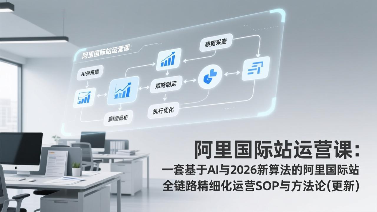 阿里国际站运营课：一套基于AI与2026新算法的阿里国际站全链路精细化运营SOP与方法论(更新-hl998