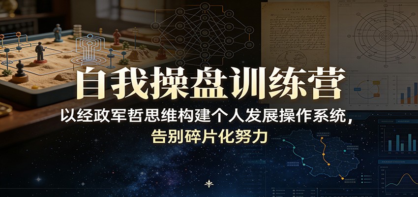 自我操盘训练营：以经政军哲思维构建个人发展操作系统，告别碎片化努力-hl998
