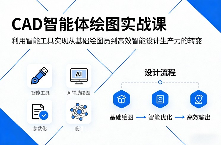 CAD智能体绘图实战课，利用智能工具，实现从基础绘图员到高效智能设计生产力的转变-hl998