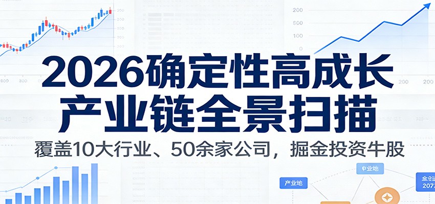 付费文章：2026确定性高成长产业链全景扫描：覆盖10大行业、50余家公司，掘金投资牛股-hl998