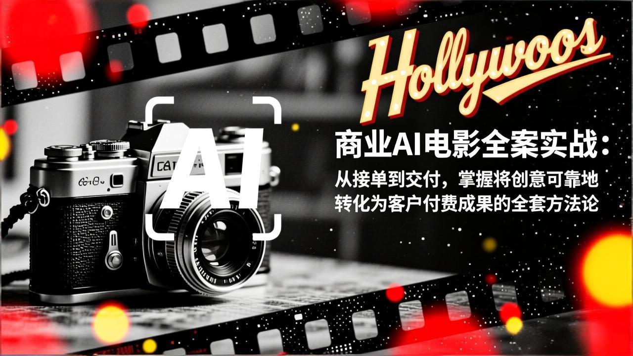商业AI电影全案实战：从接单到交付，掌握将创意可靠地转化为客户付费成果的全套方法论-hl998