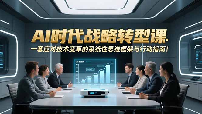 AI时代战略转型课：一套应对技术变革的系统性思维框架与行动指南！-hl998