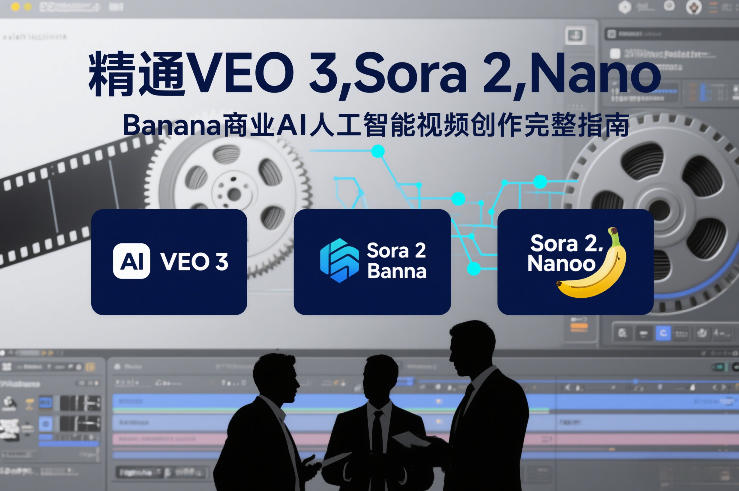 精通VEO 3，Sora 2，Nano Banana商业AI人工智能视频创作完整指南-hl998