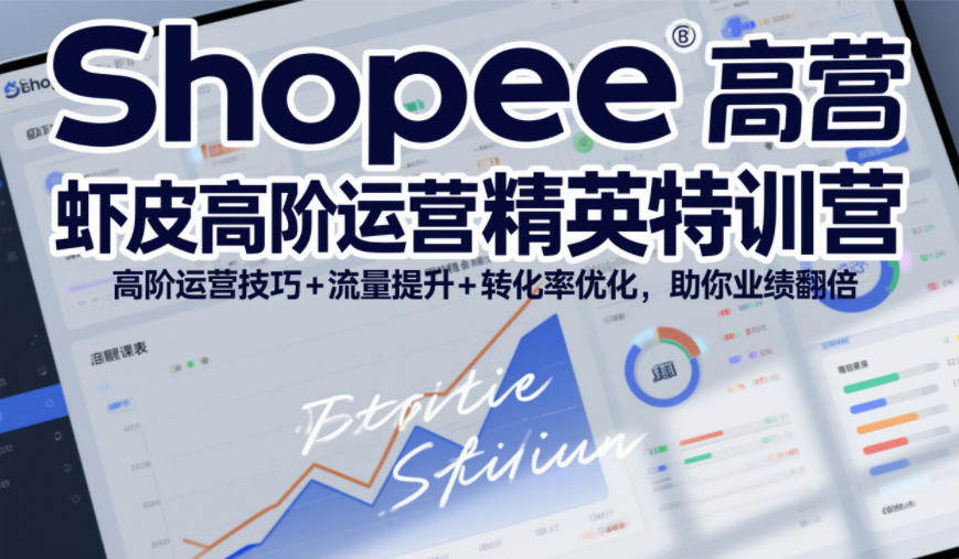 Shopee虾皮高阶运营精英特训营，高阶运营技巧+流量提升+转化率优化，助你业绩翻倍-hl998
