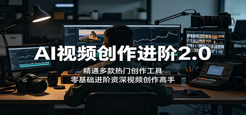 AI视频创作进阶2.0：精通多款热门创作工具，零基础进阶资深视频创作高手-hl998