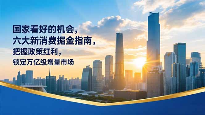 某付费文章：国家看好的机会，六大新消费掘金指南，把握政策红利，锁定万亿级增量市场-hl998