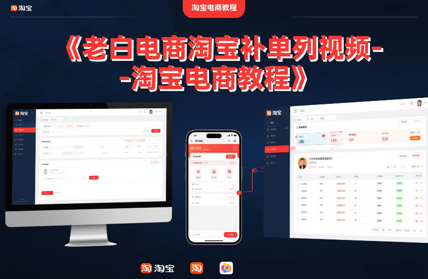 老白电商淘宝补单系列视频-淘宝电商教程-hl998
