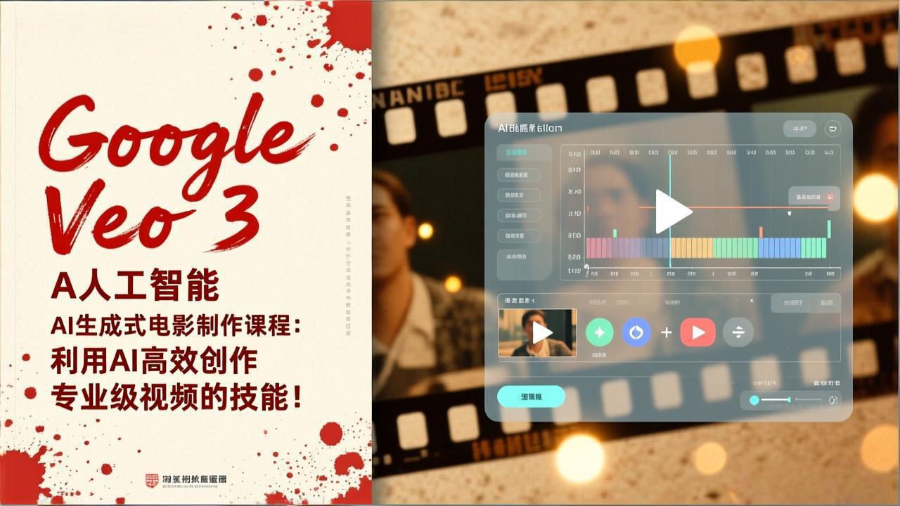 Google Veo 3人工智能AI生成式电影制作课程：利用AI高效创作专业级视频的技能！-hl998