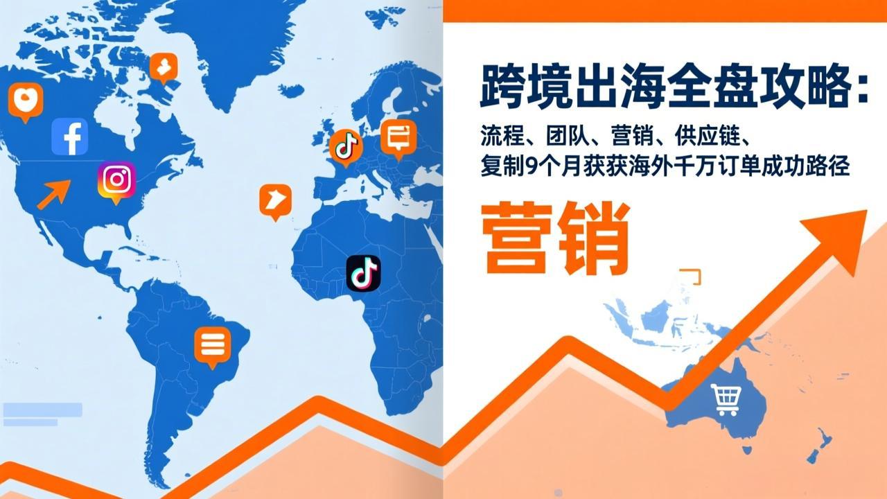 跨境出海全盘攻略：流程，团队，营销，供应链，复制9个月斩获海外千万订单成功路径-hl998