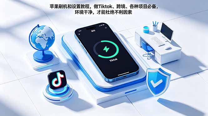 苹果刷机和设置教程，做Tiktok、跨境、各种项目必备，环境干净，才能杜绝不利因素-hl998