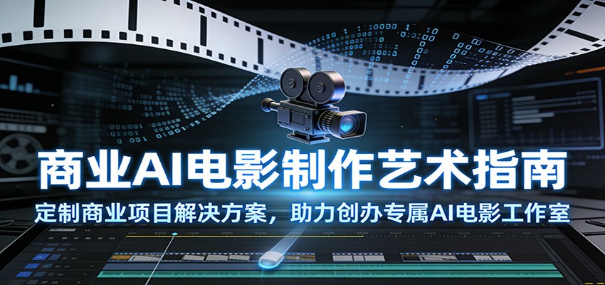 商业AI电影制作艺术指南：定制商业项目解决方案，助力创办专属AI电影工作室-hl998