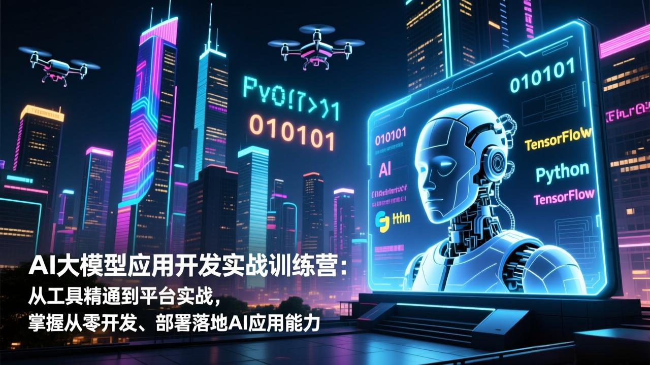 AI大模型应用开发实战训练营：从工具精通到平台实战，掌握从零开发、部署落地AI应用能力-hl998