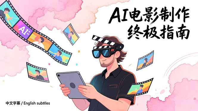 AI电影制作终极指南：从创意到成片，系统掌握智能影视全流程实战课(中英字幕-hl998