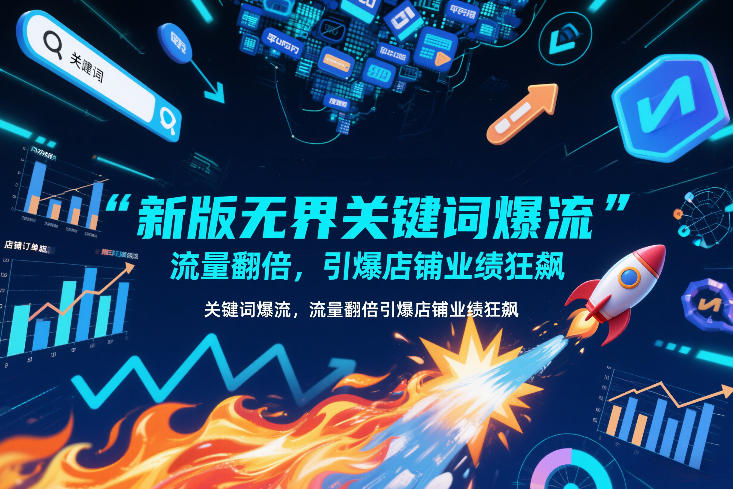 新版无界关键词爆流，流量翻倍，引爆店铺业绩狂飙-hl998