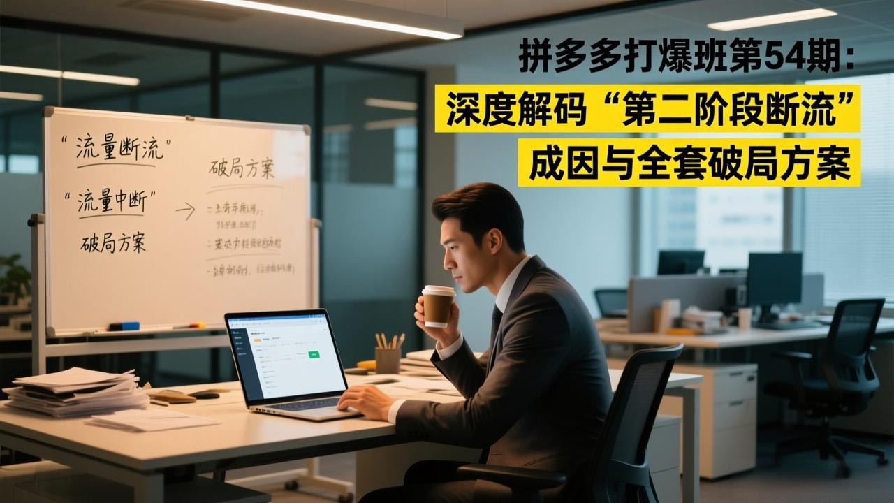 拼多多打爆班第54期：深度解码“第二阶段断流”成因与全套破局方案-hl998