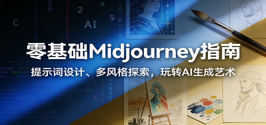 零基础Midjourney指南：提示词设计、多风格探索，玩转AI生成艺术-hl998