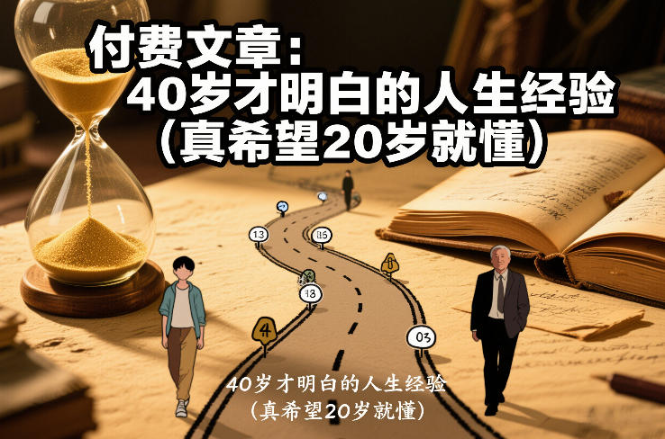 付费文章：40岁才明白的人生经验(真希望20岁就懂)-hl998