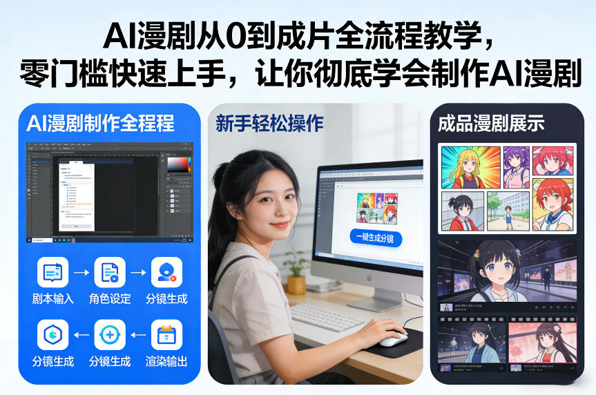 AI漫剧从0到成片全流程教学，零门槛快速上手，让你彻底学会制作AI漫剧【保姆级教程】-hl998