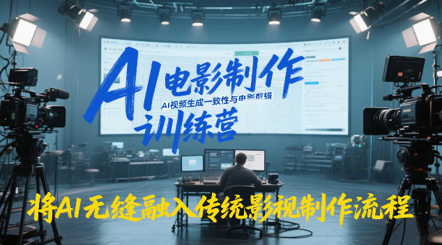 AI电影制作训练营，掌握AI视频生成一致性与电影剪辑，将AI无缝融入传统影视制作流程-hl998