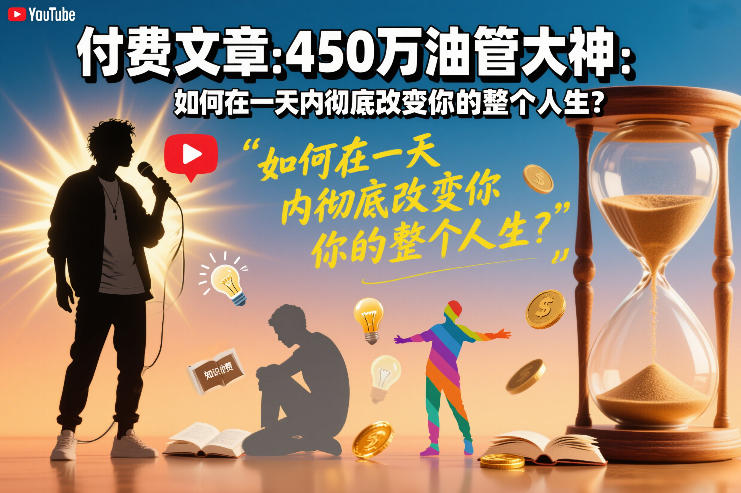 付费文章：450万油管大神：如何在一天内彻底改变你的整个人生？-hl998