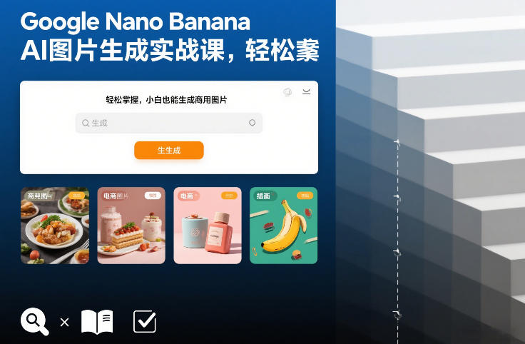 Google Nano Banana AI图片生成实战课，轻松掌握，小白也能生成商用图片-hl998