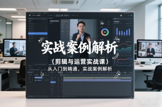 剪辑与运营实战课，从入门到精通，实战案例解析(更新2026)-hl998