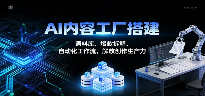 AI内容工厂搭建：语料库、爆款拆解、自动化工作流，解放创作生产力-hl998