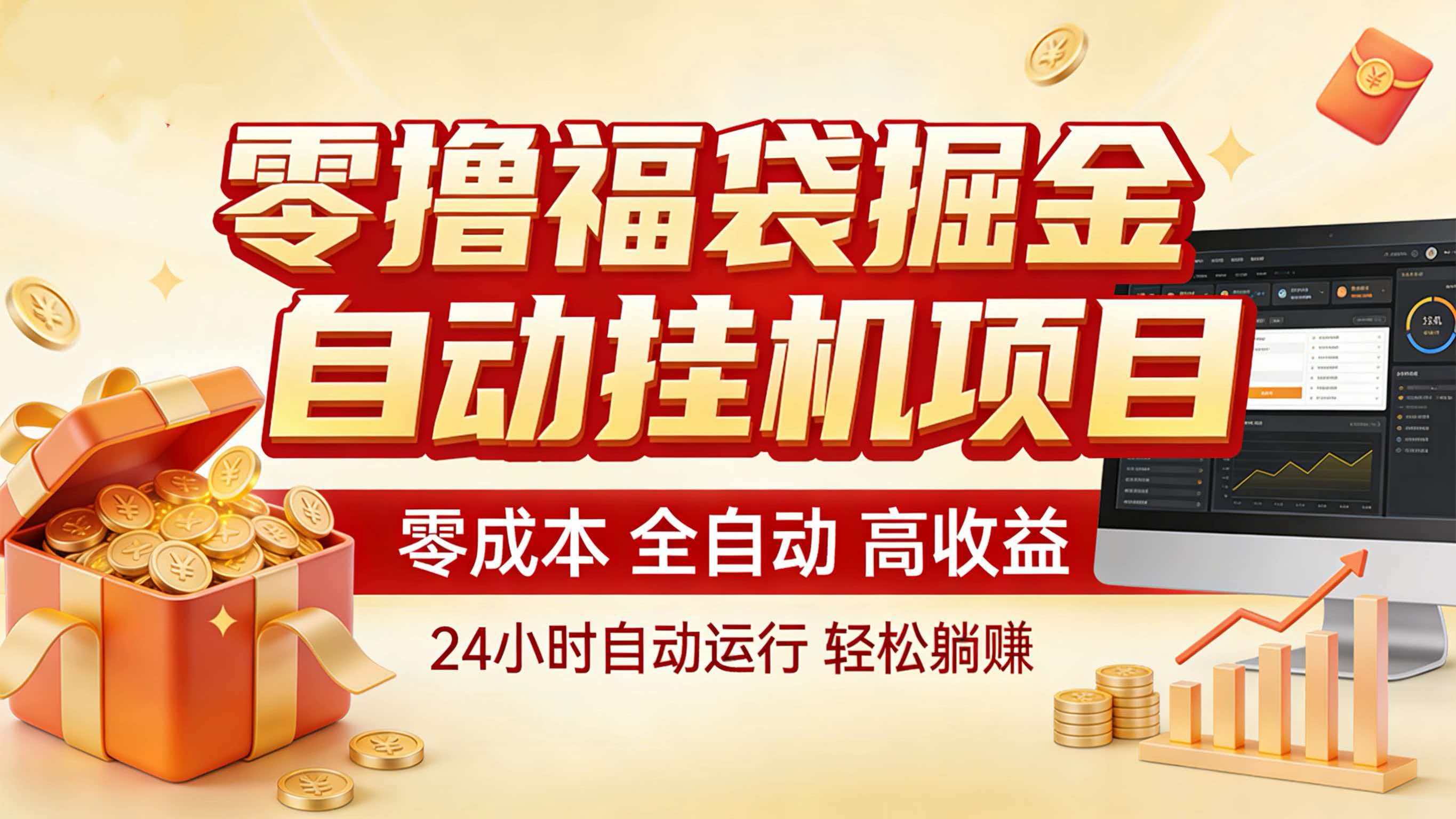 零撸福袋掘金！全自动挂机躺赚，新手也能上手-hl998