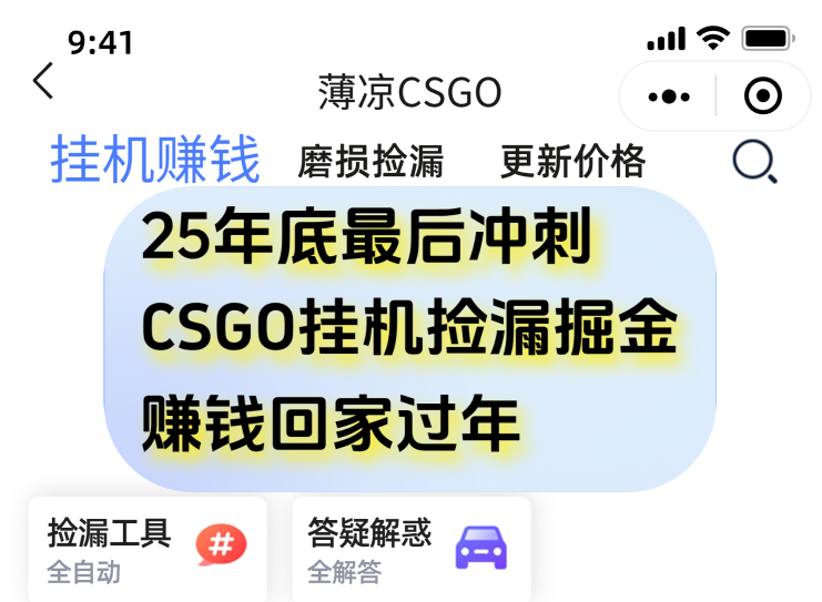 12月年底抓紧最后一个月，用CSGO游戏挂机捡漏掘金赚钱掘金，一部手机轻松日入500+-hl998