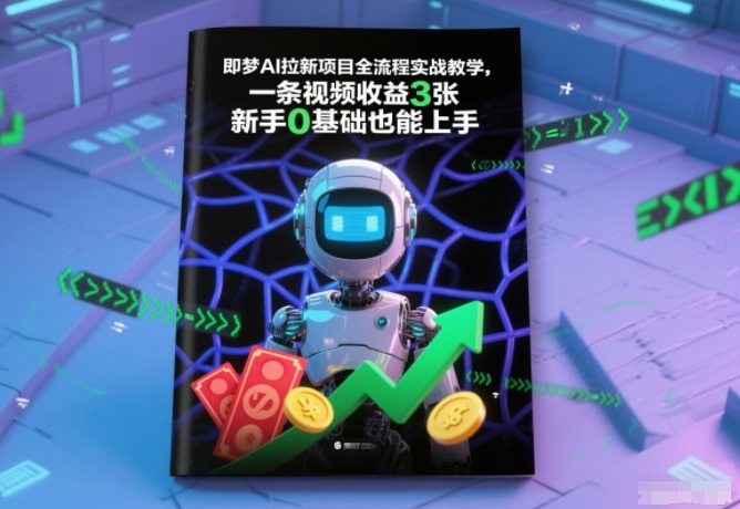 即梦AI拉新项目全流程实战教学，一条视频收益3张，新手0基础也能上手-hl998