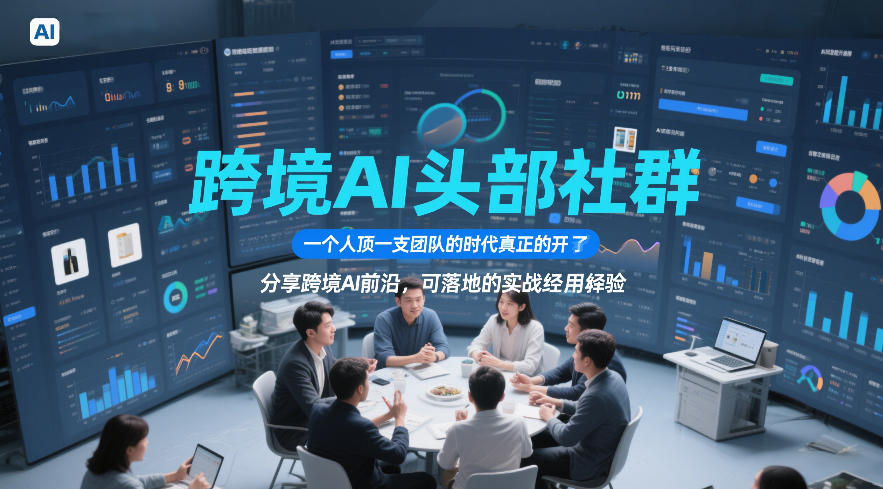 跨境AI头部社群，一个人顶一支团队的时代真正的开始了，分享跨境AI前沿，可落地的实战经验(更新5月23日)-hl998