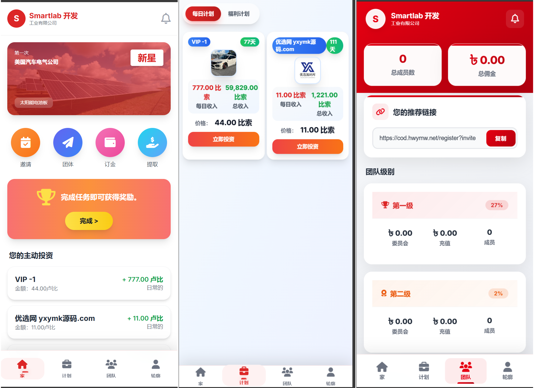 海外汽车电气投资理财源码/三级分销/可自定义产品-hl998