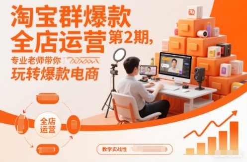 淘宝群爆款全店运营第2期，专业老师带你玩转爆款电商-hl998