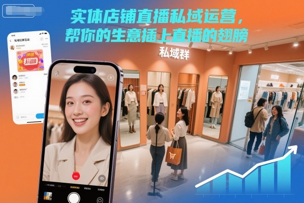 实体店铺直播私域运营，帮你的生意插上直播的翅膀-hl998