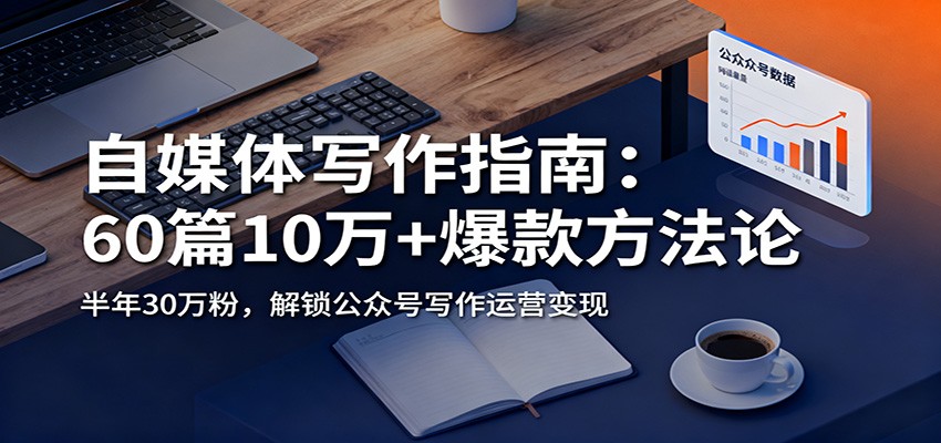 自媒体写作指南：60篇10万+爆款方法论，半年30万粉，解锁公众号写作运营变现-hl998