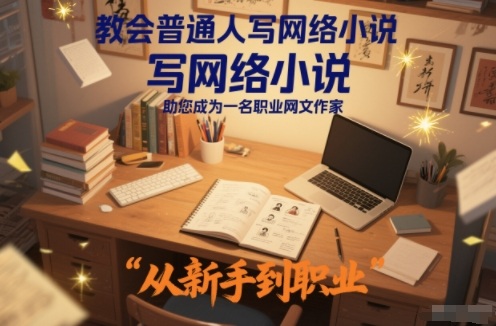 教会普通人写网络小说，助您成为一名职业网文作家-hl998