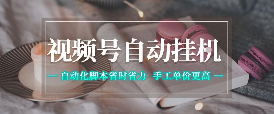 视频号自动挂G项目，自动化脚本省时省力，手工单价更高，日入300+全网最稳【揭秘】-hl998