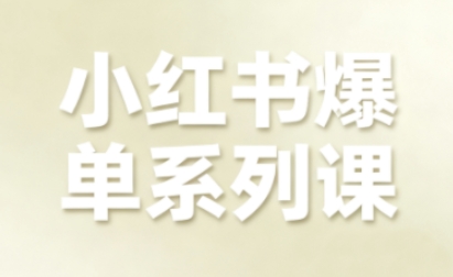 小红书爆单系列课，聚焦小红书电商全链路增长(更新)-hl998