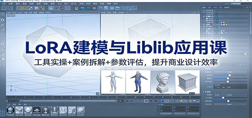 LoRA建模与Liblib应用课：工具实操+案例拆解+参数评估，提升商业设计效率-hl998