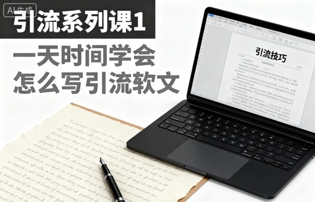 引流系列课1，一天时间学会怎么写引流软文-hl998
