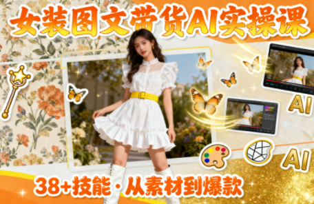 女装图文带货的AI实操课-hl998