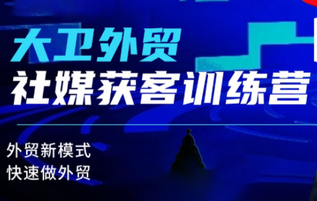 大卫老师·外贸社媒获客独家训练营(更新)-hl998